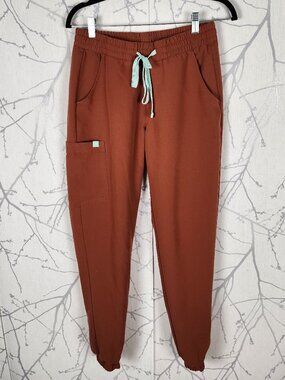 Garde Malade Burnt Orange High Rise Jogger Scrub Pants